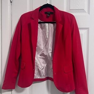 Forever 21 Vibrant Red Blazer